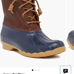 Sperry Brown and Blue Winter Boots
